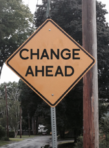 Change Ahead Sign